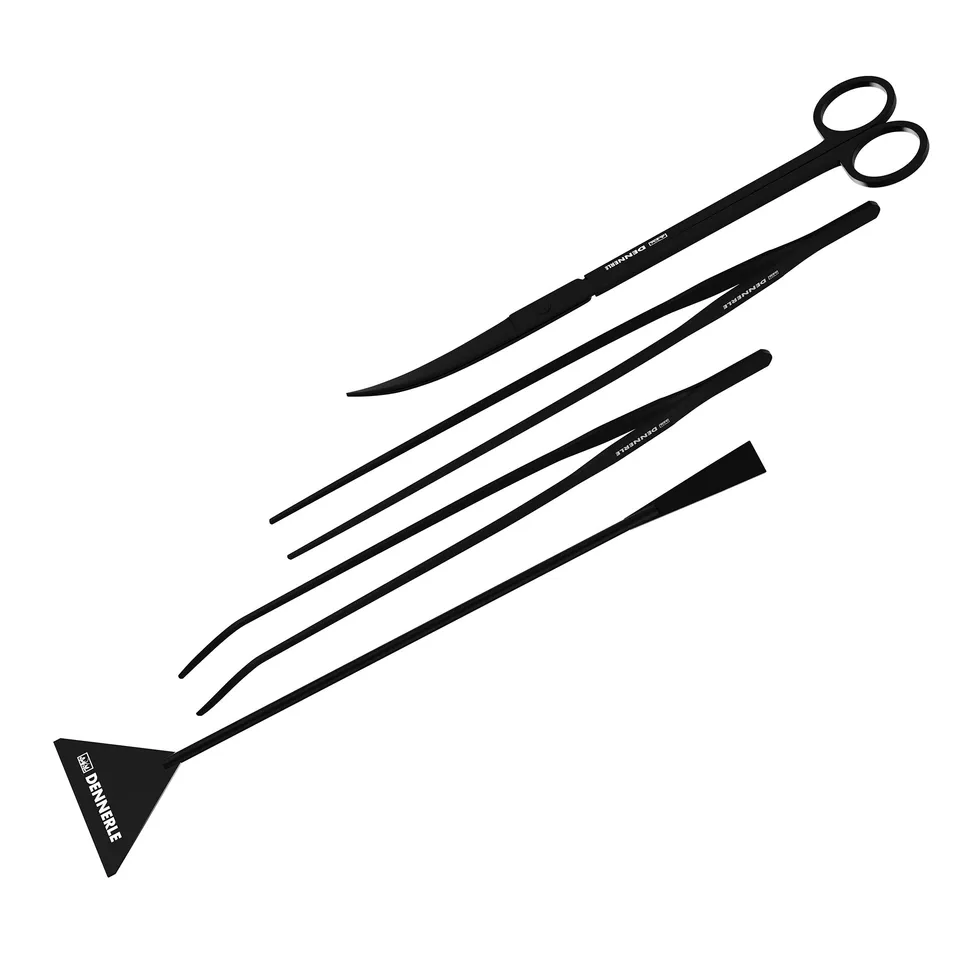 dennerle-scaper-s-tools-set-aquascaping-werkzeugset-schwarz-edelstahl image 1