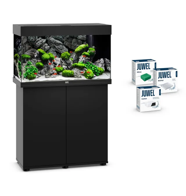 juwel-aquarium-rio-125-led-kombination-schwarz-premium-bundle-mit-sbx-schrank image 1