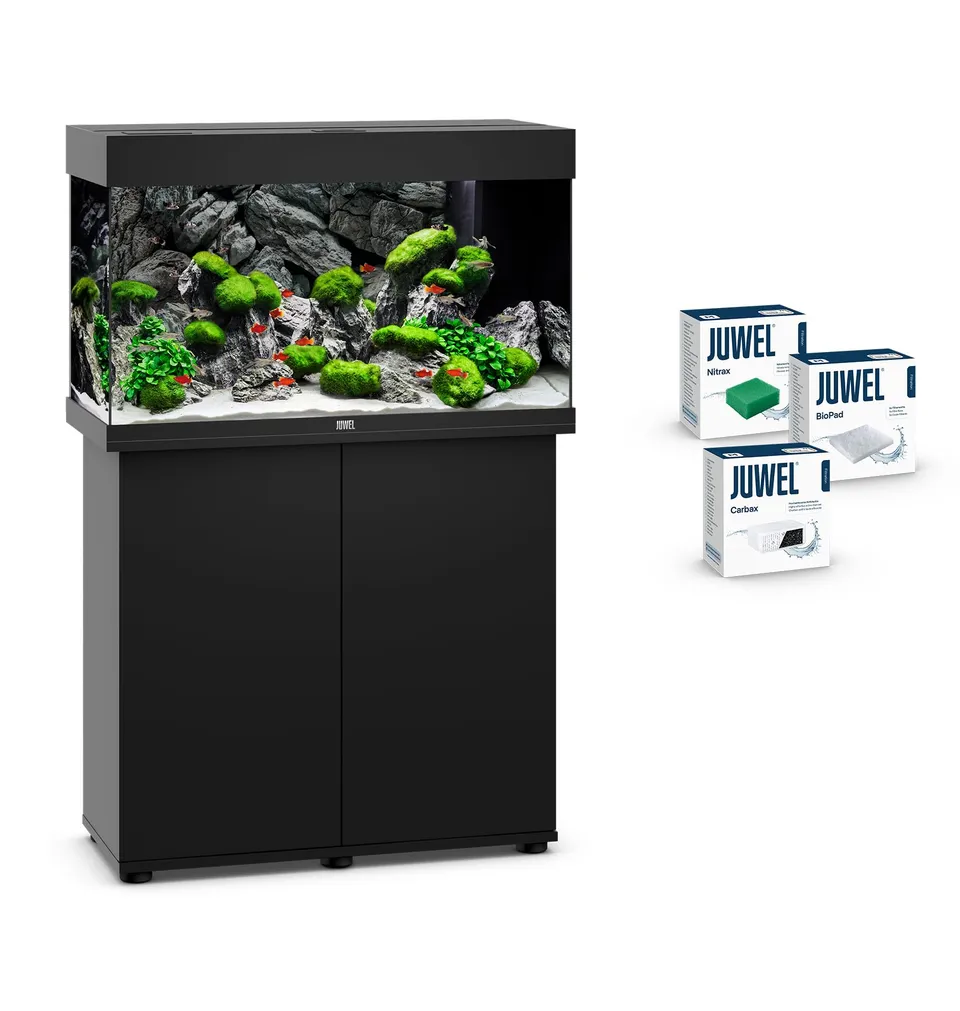 juwel-aquarium-rio-125-led-kombination-schwarz-premium-bundle-mit-sbx-schrank image 1