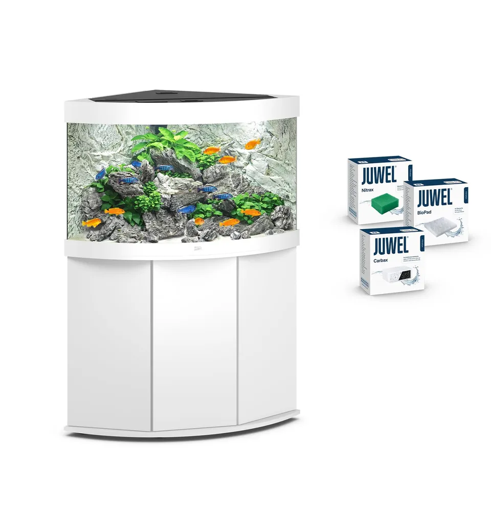 juwel-aquarium-trigon-190-led-komplettaquarium-mit-sbx-unterschrank-wei-premium- image 1