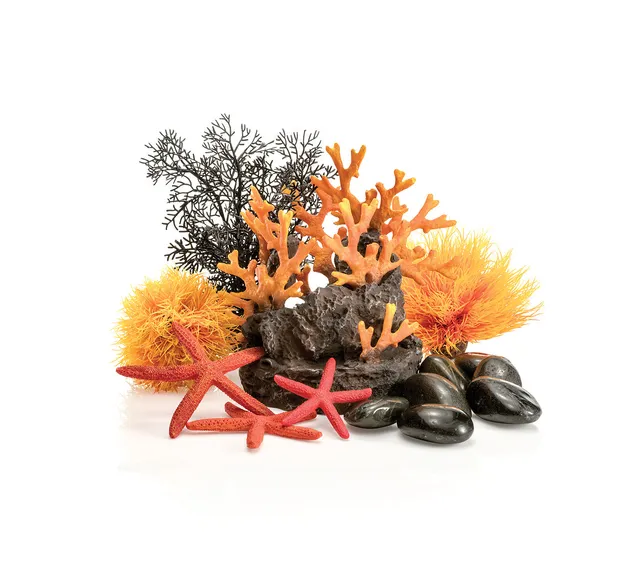 biorb-decor-set-orange-flames-aquarium-deko-set image 1