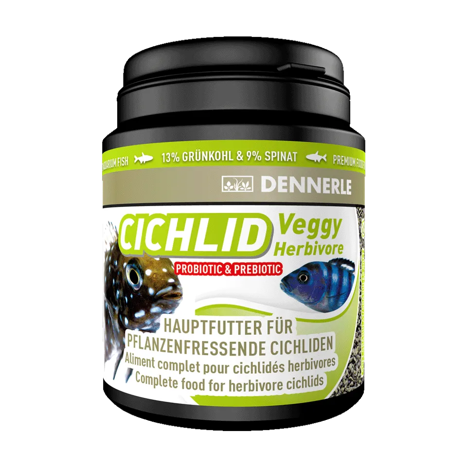 dennerle-cichlid-veggy-cichliden-granulat-futter-f-r-pflanzenfressende-buntbarsc image 1