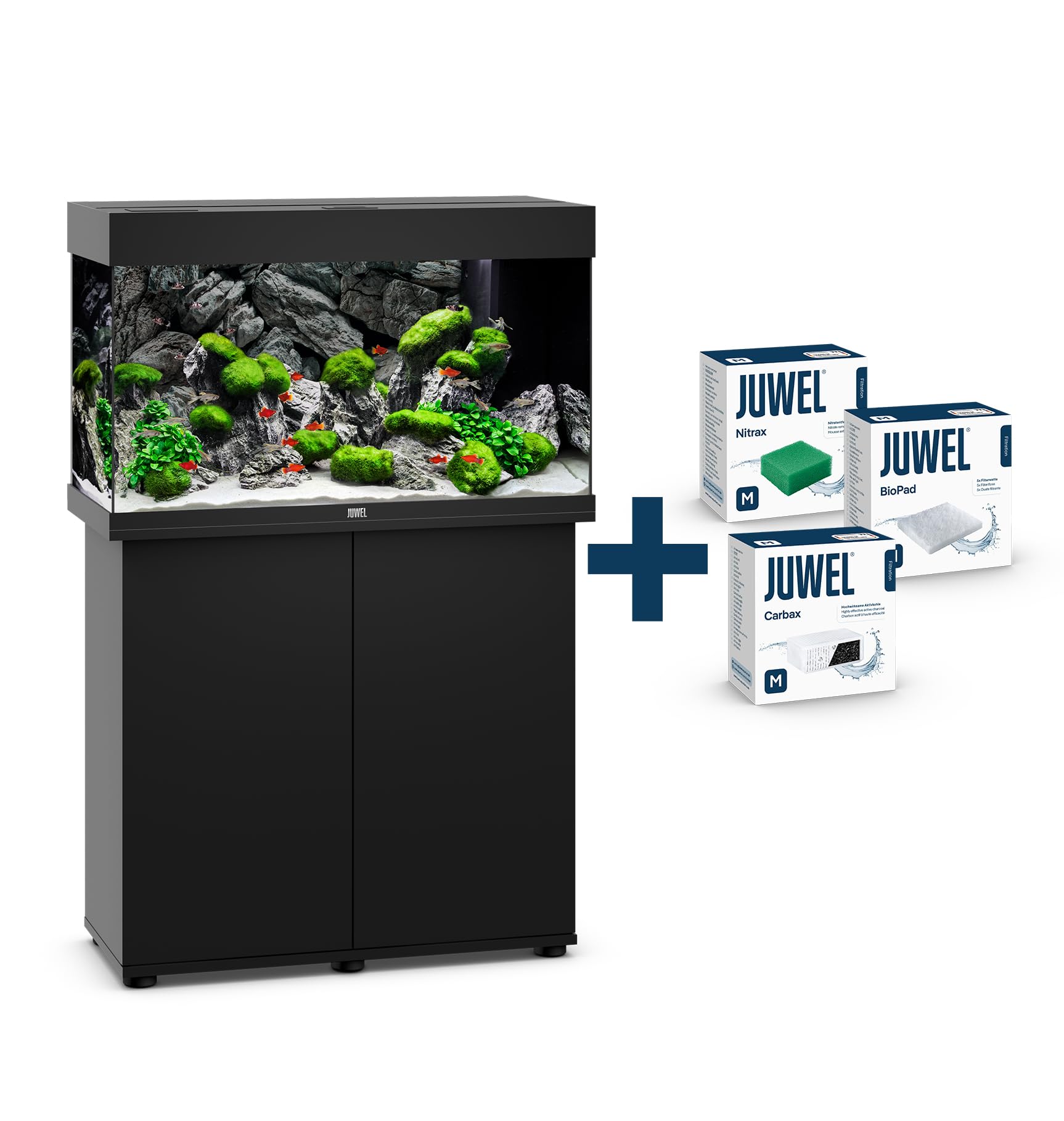 juwel-aquarium-rio-125-led-kombination-schwarz-premium-bundle-mit-sbx-schrank image 2