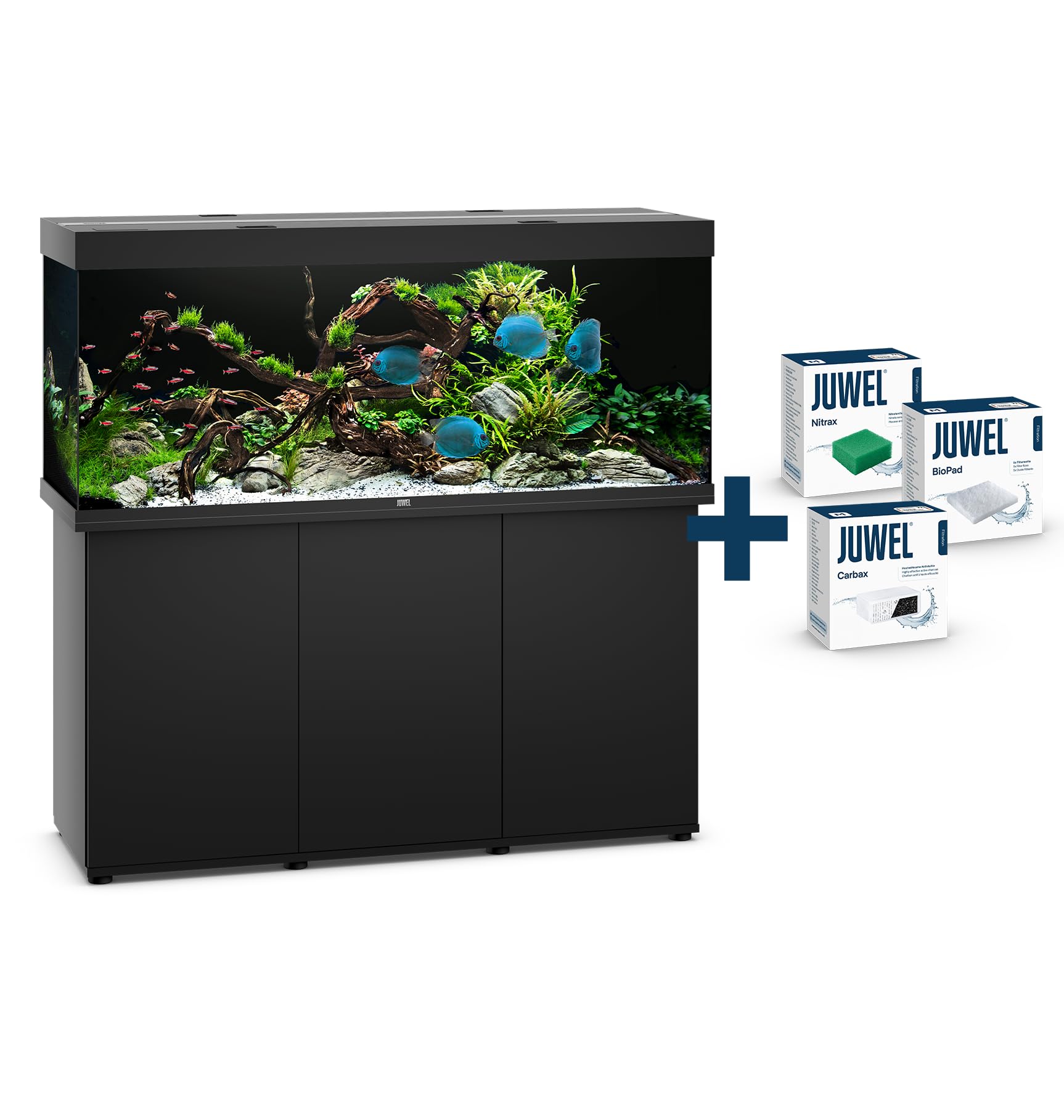 juwel-aquarium-rio-450-led-komplettaquarium-mit-sbx-unterschrank-450-liter-schwa image 2