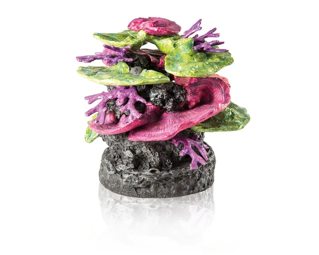 biorb-korallen-fels-ornament-gr-n-lila-aquarium-deko image 1