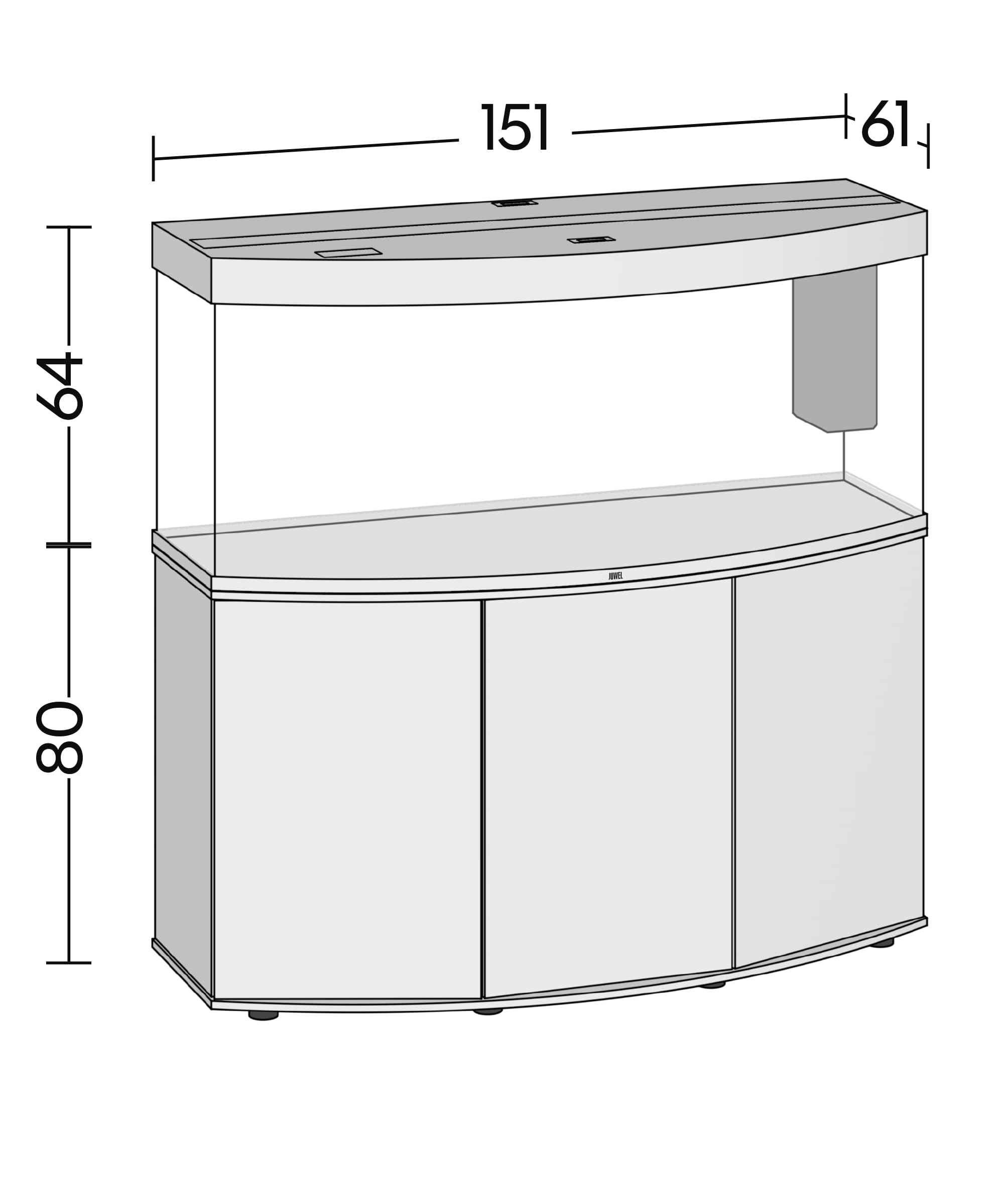 juwel-aquarium-vision-450-led-komplettaquarium-mit-sbx-unterschrank-wei-premium- image 5