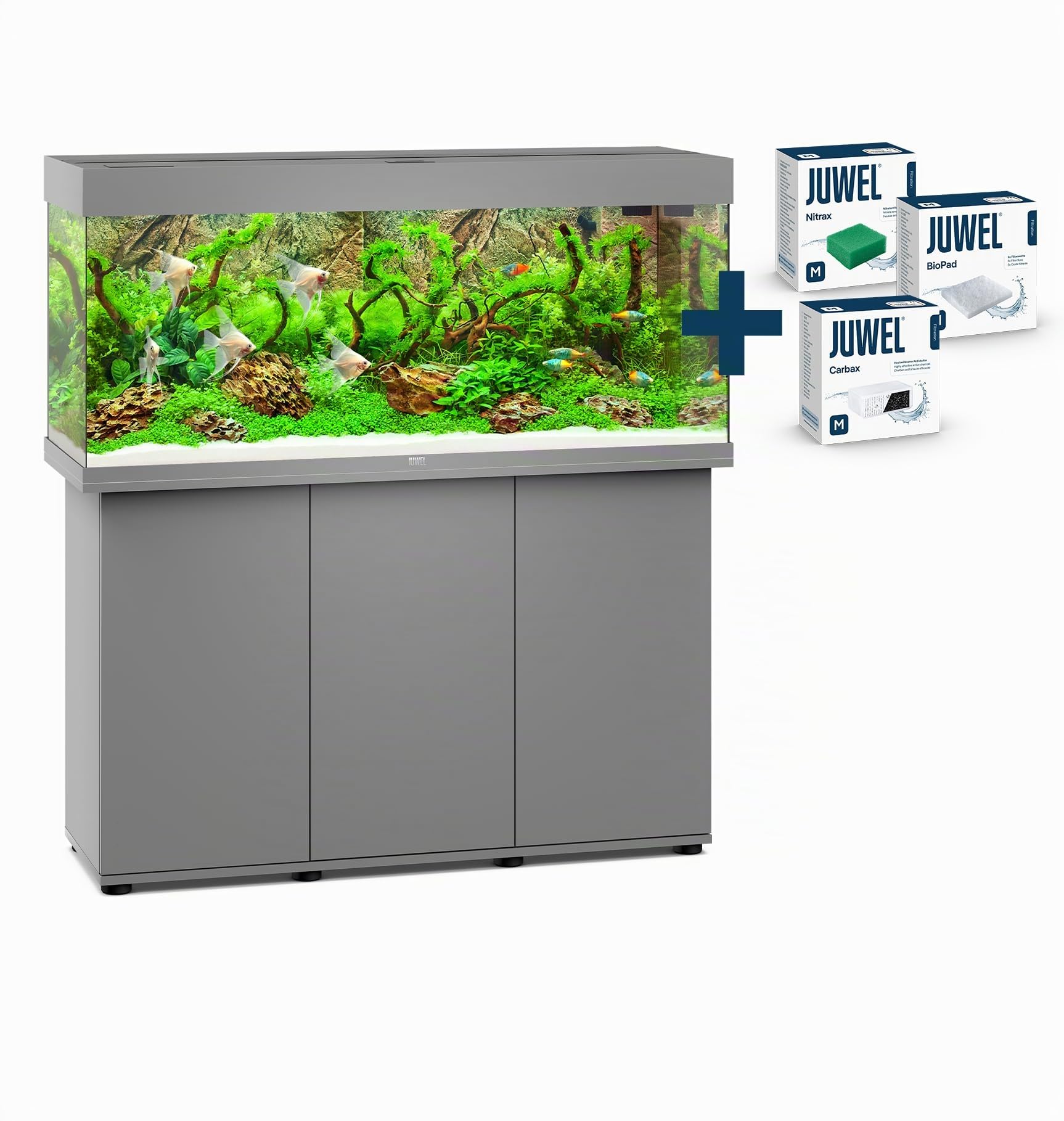 juwel-aquarium-rio-240-led-kombination-grau-premium-bundle-mit-sbx-schrank image 2
