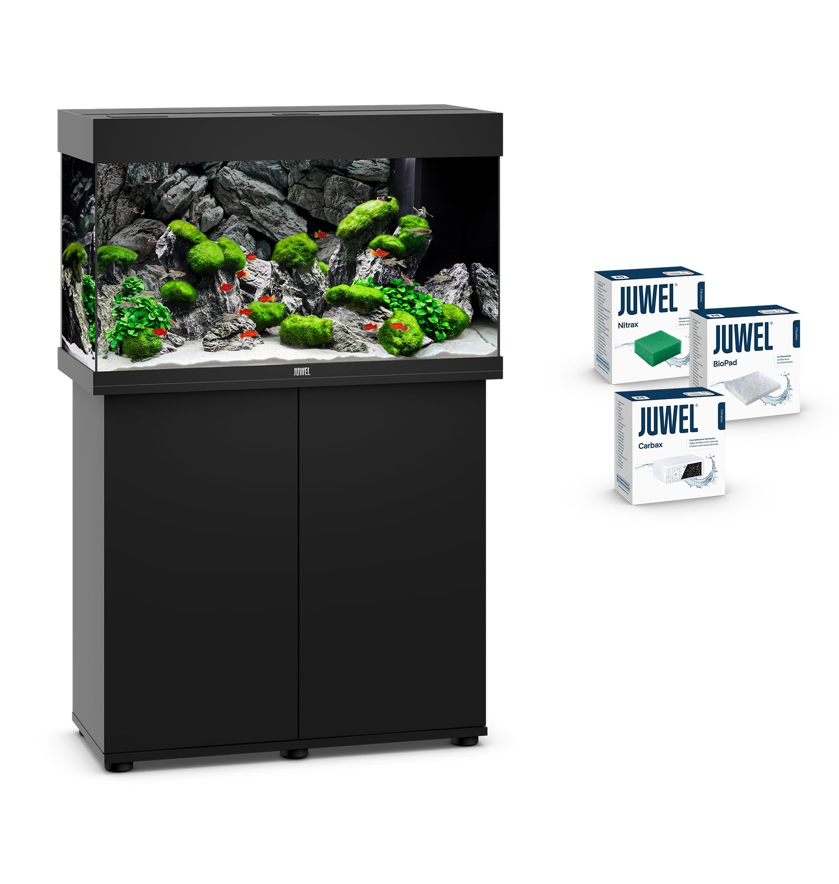 juwel-aquarium-rio-125-led-kombination-schwarz-premium-bundle-mit-sbx-schrank image 1